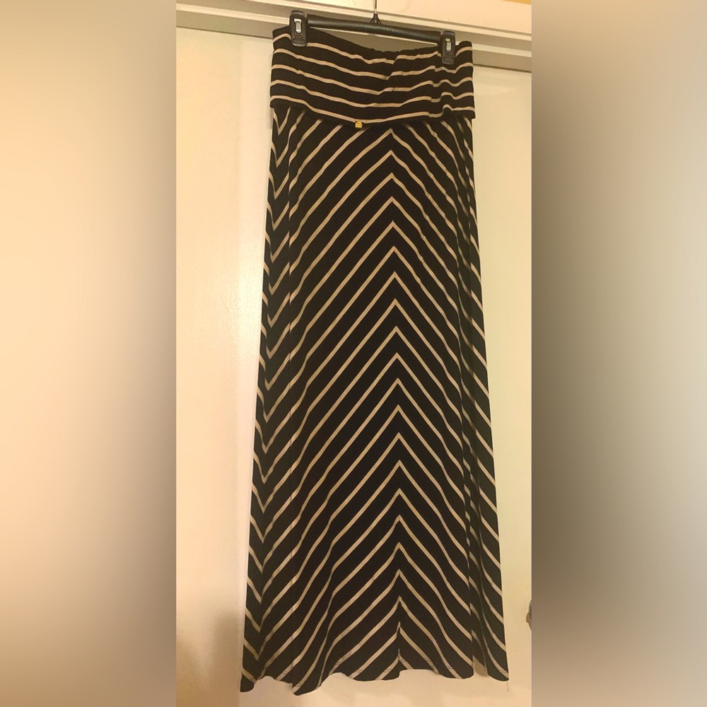 Calvin Klein Striped Maxi Skirt